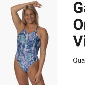 NWT Jolyn Gavin 2 Swim Onesie Size 32